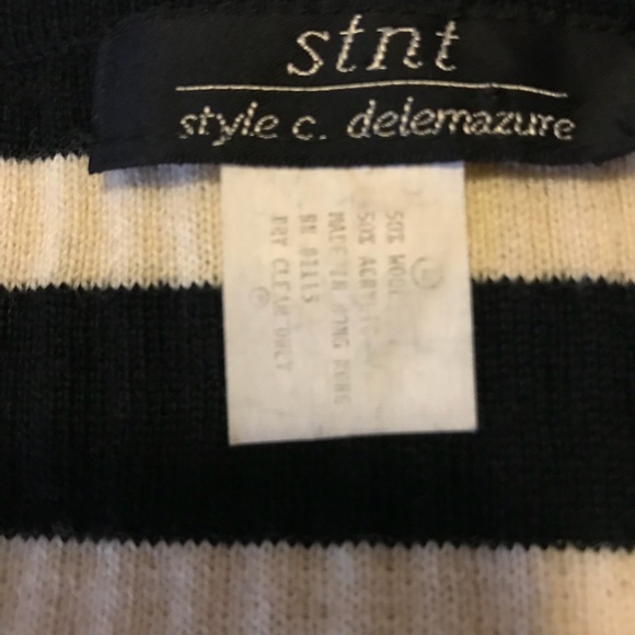 Black & White/off-white stripped maxi sweaterdress - Picture 6 of 6